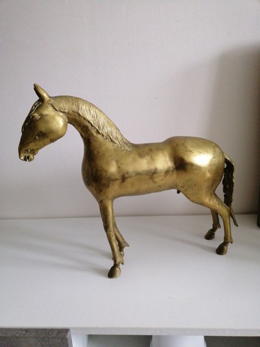 Très grand cheval laiton - très,
