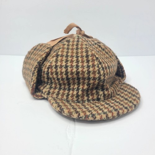 Vtg dunn houndstooth hat - co,