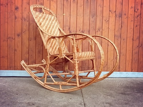Fauteuil bascule vintage - fauteuil,