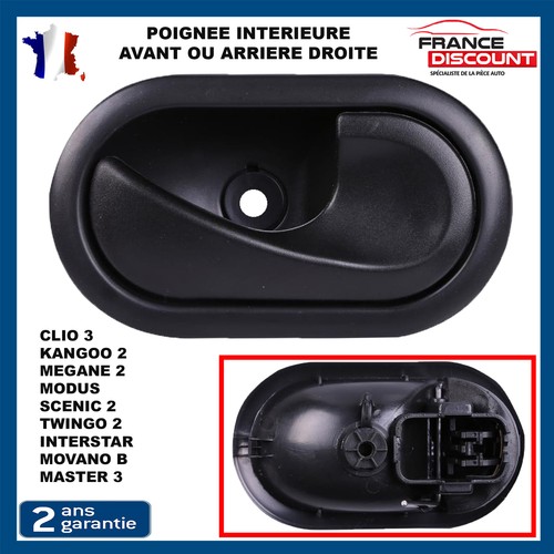 Poignée intérieure noir - intérieure,