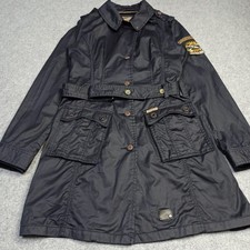 Khujo Veste Trench Longue Noir