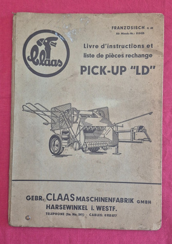 Claas pick livre - ld, "