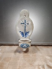 Ancien  bénitier  en terre cuite  religieux 18 Eme 19 Ème A Saisir 