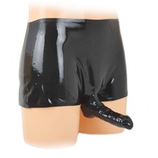 Pantalon en latex avec tuyau