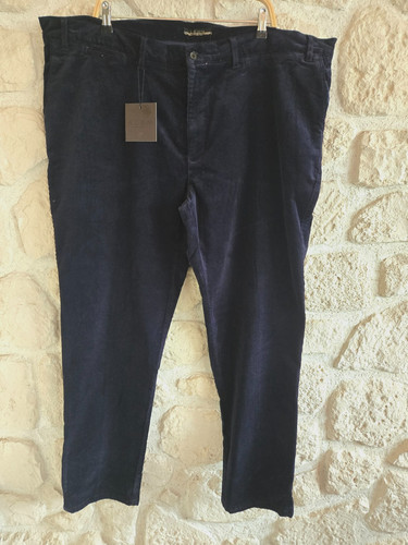 Pantalon velours bleu - , marine