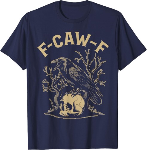 Black crow cawing graphic - black, for