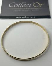 Bracelet type jonc plat - Or 18K - 8.01 gramme - 6.5cm