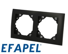 Plaque de finition noir mat