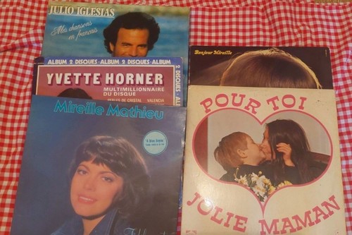 Lot disques tours retro - lot,