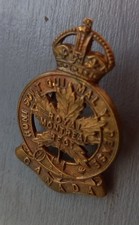Cap badge du 14th bataillon canadien RMR Montreal CEF "Gaunt London" WW1 CANADA