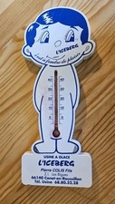 Thermomètre publicitaire l'Iceberg Usine à glace Pierre Colis Las Bigues Canet