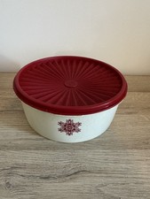 Tupperware Soleil Grande Boîte Hermétique Rouge Vintage