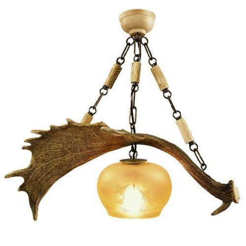 Lustre avec vrai - , daim
