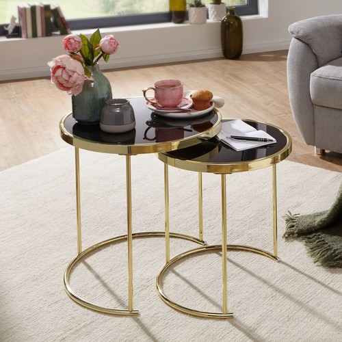 Finebuy table gigogne lot 2 - table,