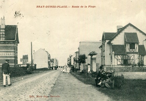 Carte bray dunes - plage, route