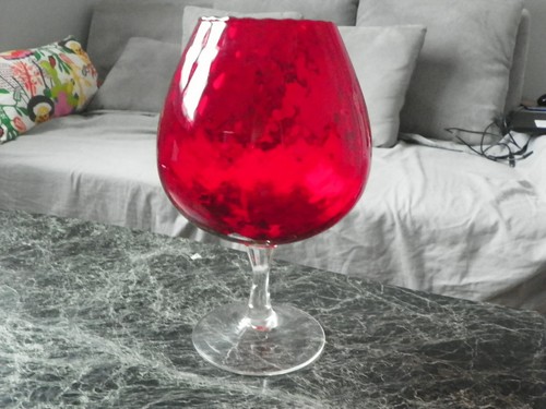 Vase pied calice - pied, cristal