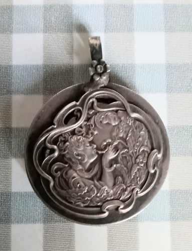 Ancien joli pendentif - , miroir