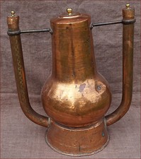  Rare French Dovetailed Copper Water Heater for Bath Tub Early 18th C