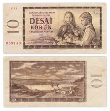 10 KORUN 1960 TCHECOSLOVAQUIE