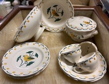 Dînette Enfant Poupée Vaisselle Assiette Jouet Jeux Ancien Faïence XIXeme