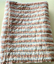 Boutis Ancien Fleurs Couverture Piquée Plaid Tissu Fait Main, D. 132 x 160 cm