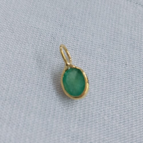 Pendentifs sertis émeraude - pendentifs,