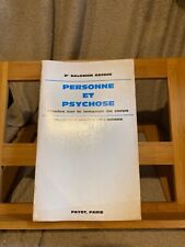 Dr Salamon Resnik Personne et Psychose langage du corps éd. Payot 1973