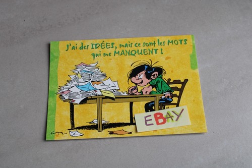 Carte postale gaston lagaffe - carte,