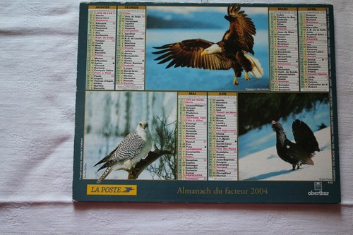 Calendrier des postes almanach - calendrier,