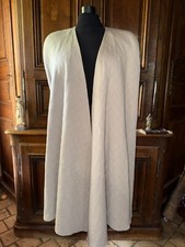 Sonia Rykiel manteau cape vintage pure laine gris taille unique