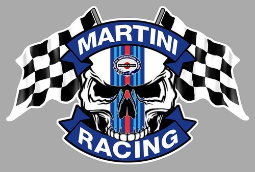 Martini racing skull flags - martini,