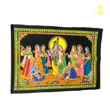 Tenture Famille de Krishna