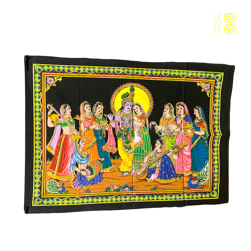 Tenture famille krishna - tenture, de