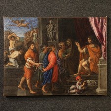 Tableau religieux ancien