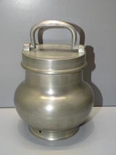 -POT BOUILLON ETAIN XIX TRANSPORT de LA SOUPE aux CHAMPS Médaille d'Or 1888   D
