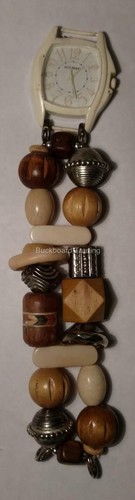 Watch with double fashion - watch, bead