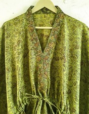 Pure kaftan soie vert robe - pure,
