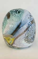 Boule/Sphère, Presse papier de L.LESIOURD, ovale multi-couleur,