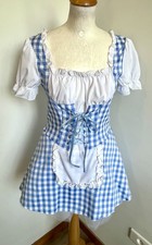 robe T36/38 vichy bleu blanc