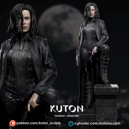 Figurine peindre selene - à,