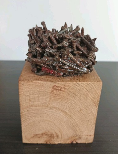 Sculpture accumulation clous - accumulation,