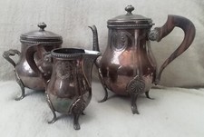 Ancien Service À thé métal