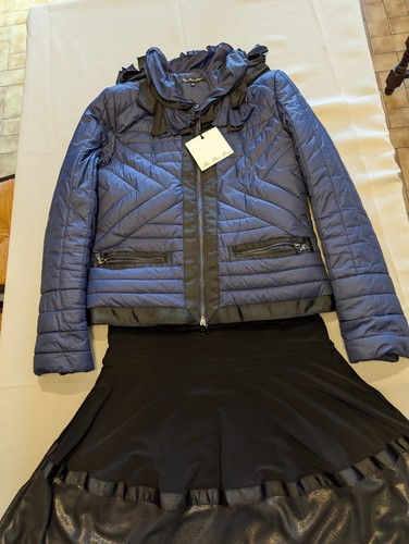 Veste matelassée bleu blanc - veste,