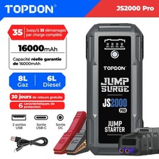 🏆 TOPDON JS2000 Démarreurs