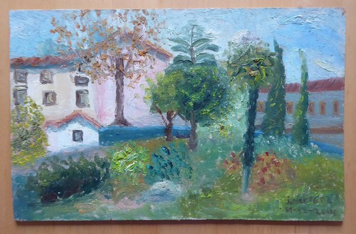 Petit tableau huile - À, l'huile
