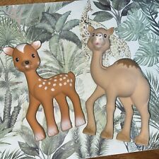 Lot 2 SOPHIE LA GIRAFE - Fanfan le Faon - Jouet d'Eveil Bébé / Et Chameau