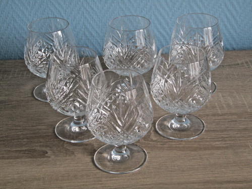 Verres cognac en cristal - 6,
