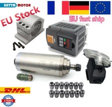 3KW Water Cooled CNC Spindle ER20+HY VFD Inverter+Clamp+Pump+Pipe+Collet Kit〖FR〗
