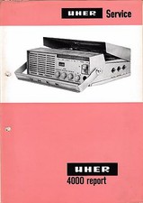 Service Manuel D'Instructions pour Uher 4000 Rapport