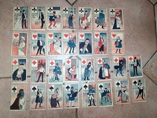 Ancien  jeu de cartes  divinatoire 30 cartes oracle tarot c.1900
